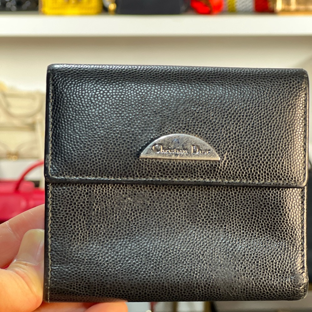 dior double sided wallet